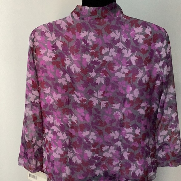 ⭐️HP⭐️LIZ CLAIBORNE Floral Blouse - Picture 7 of 15